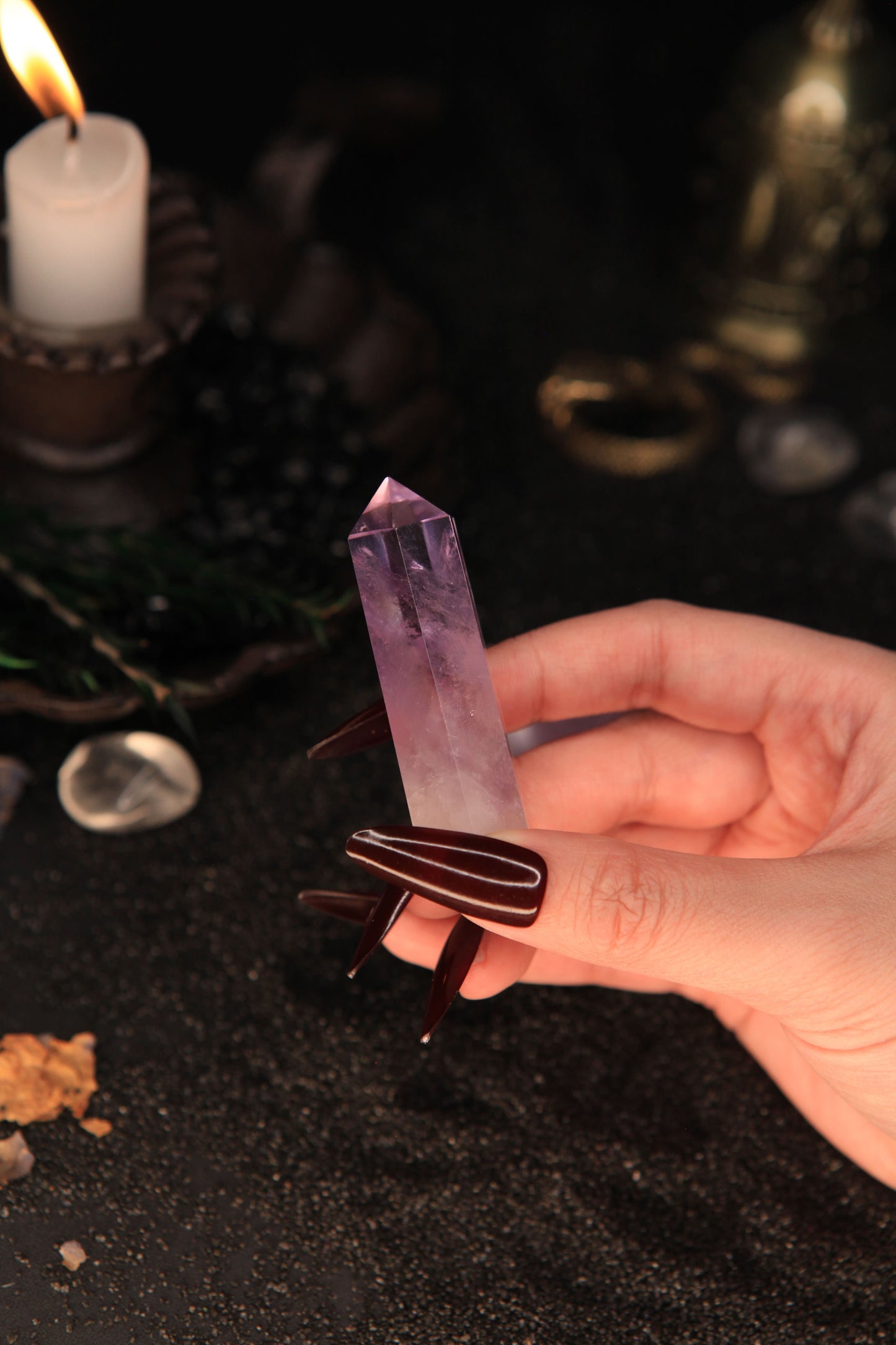 Mystical Brazilian Amethyst Tower for Spiritual Healing & Magickal Energy
