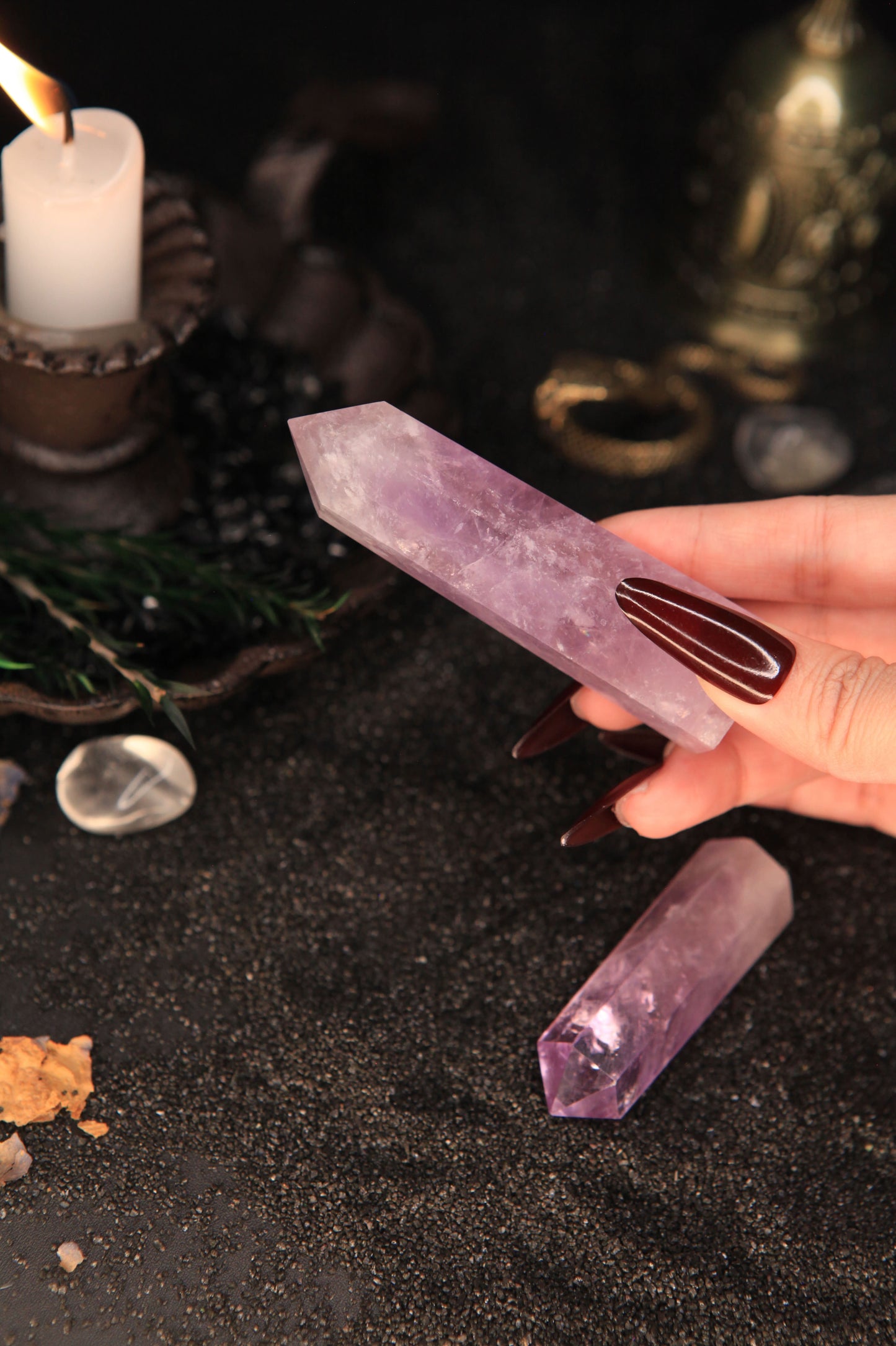 Mystical Brazilian Amethyst Tower for Spiritual Healing & Magickal Energy