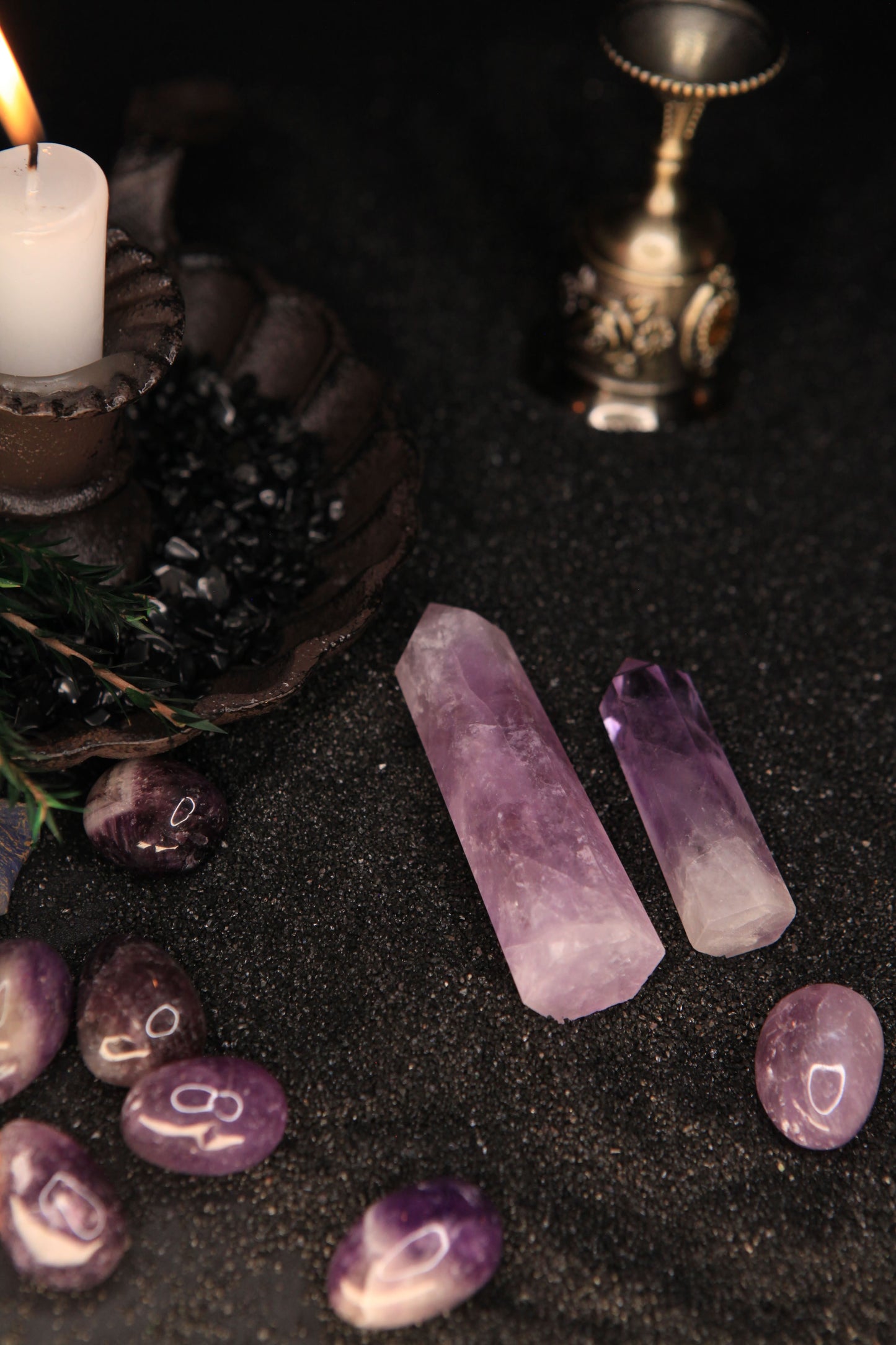 Mystical Brazilian Amethyst Tower for Spiritual Healing & Magickal Energy