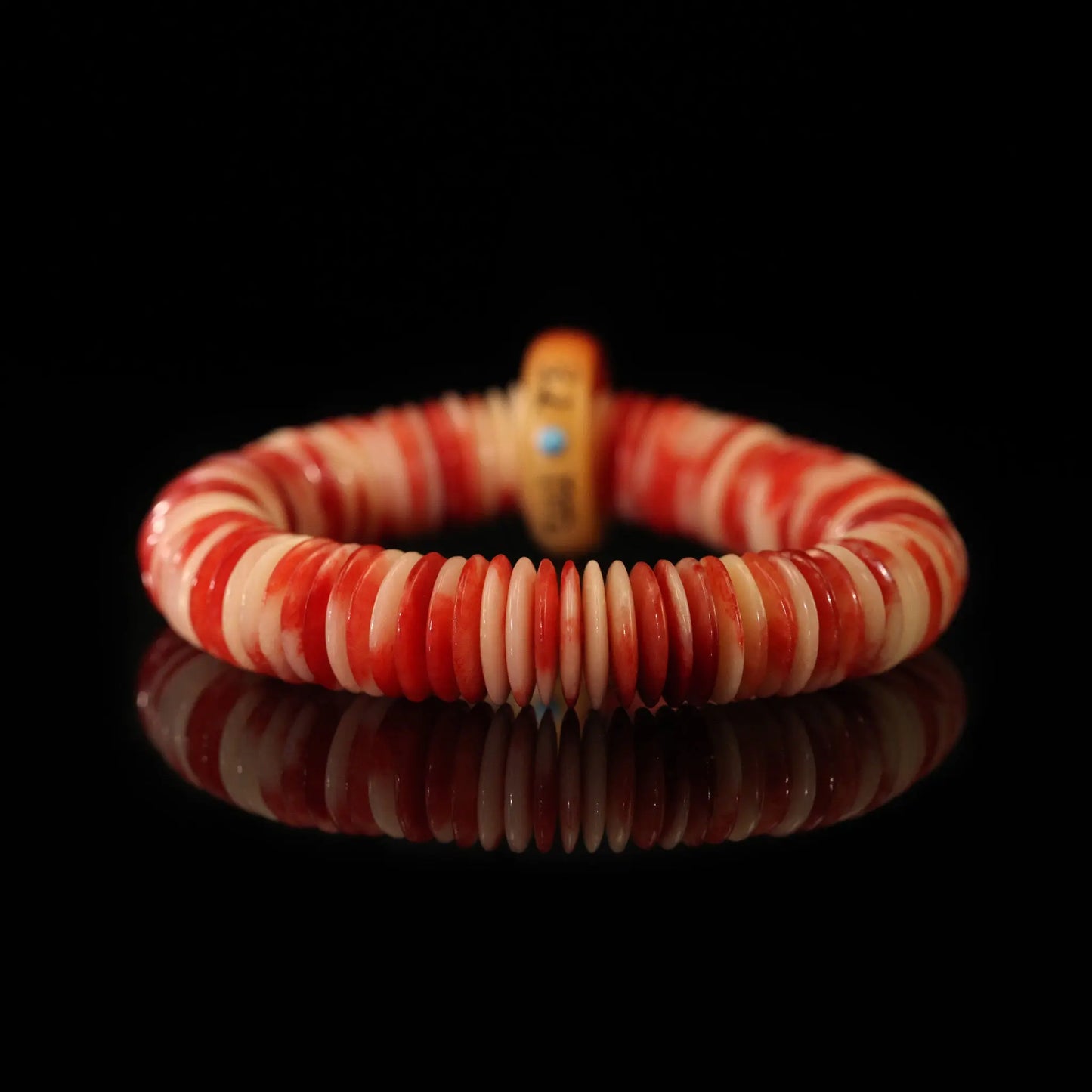 Red Blend Camel Bone Bracelet