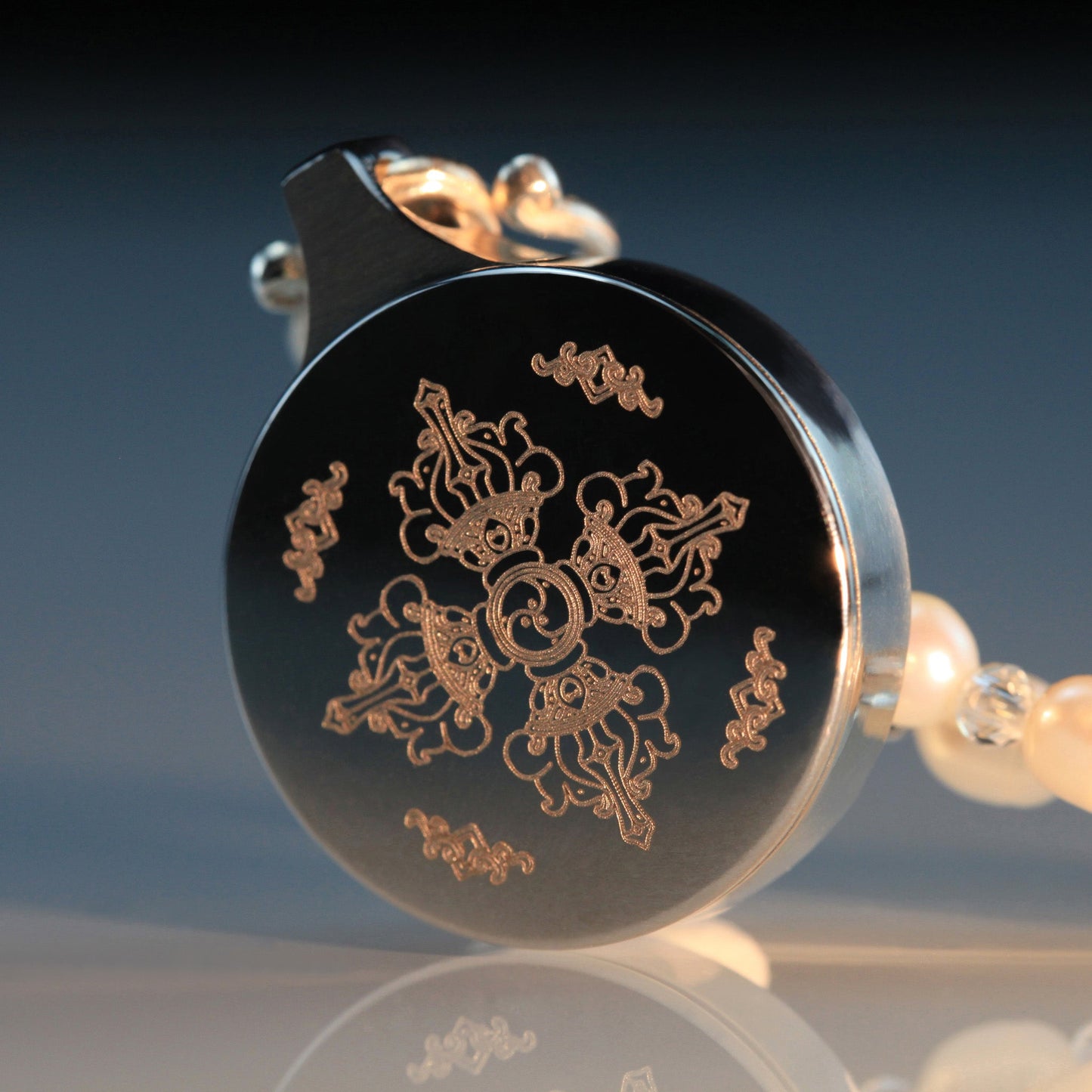 Buddha Hand Thangka Pendant Necklace