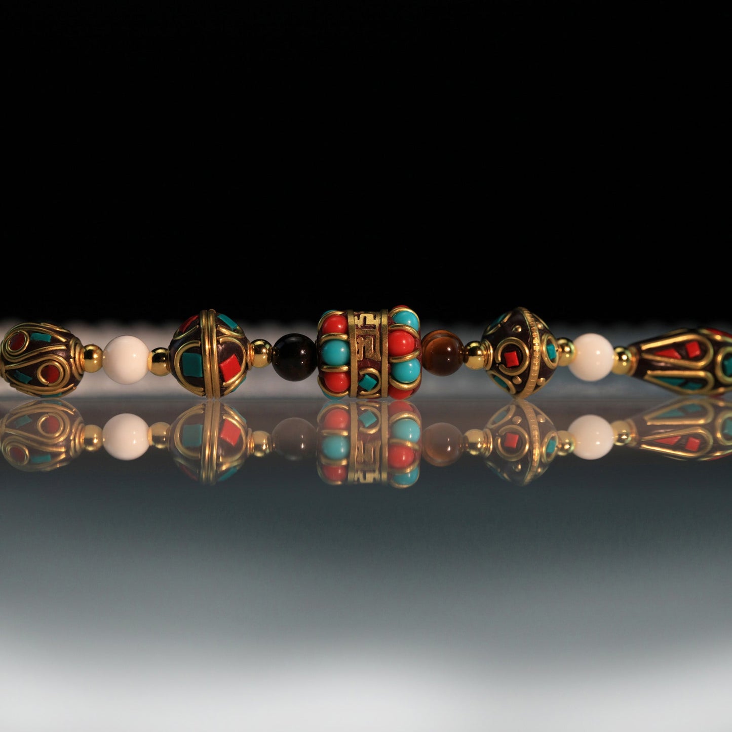 Hand-painted Samantabhadra Pendant Necklace