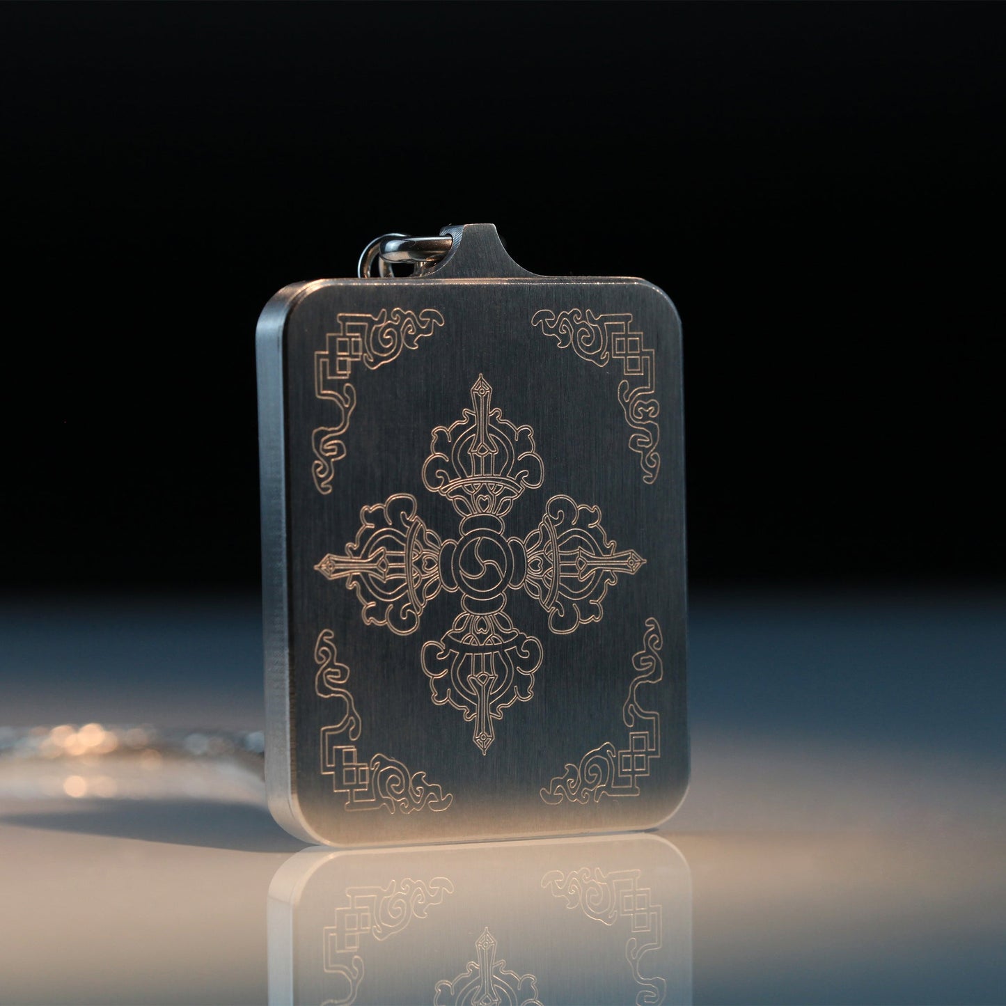 Hand-painted Zashi Lhamo Pendant Necklace