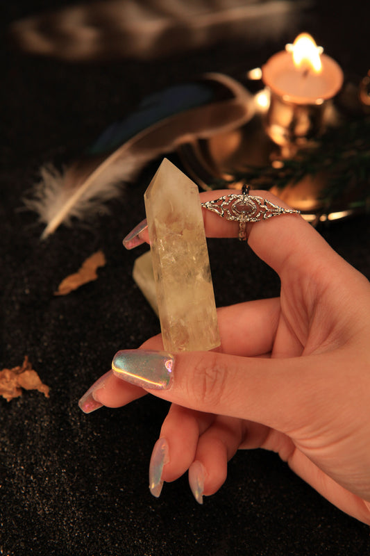 Mystical Citrine Tower for Abundance, Joy & Magickal Manifestation