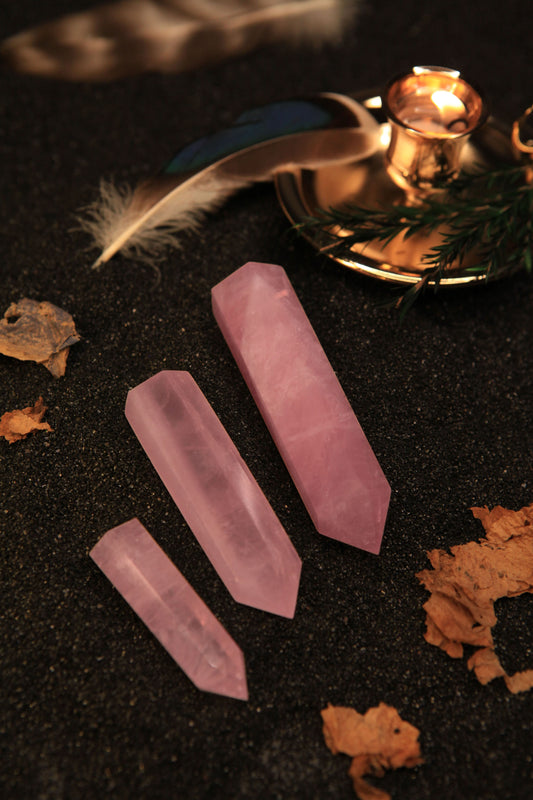 Mystical Pink Quartz Tower for Love, Healing & Magickal Harmony