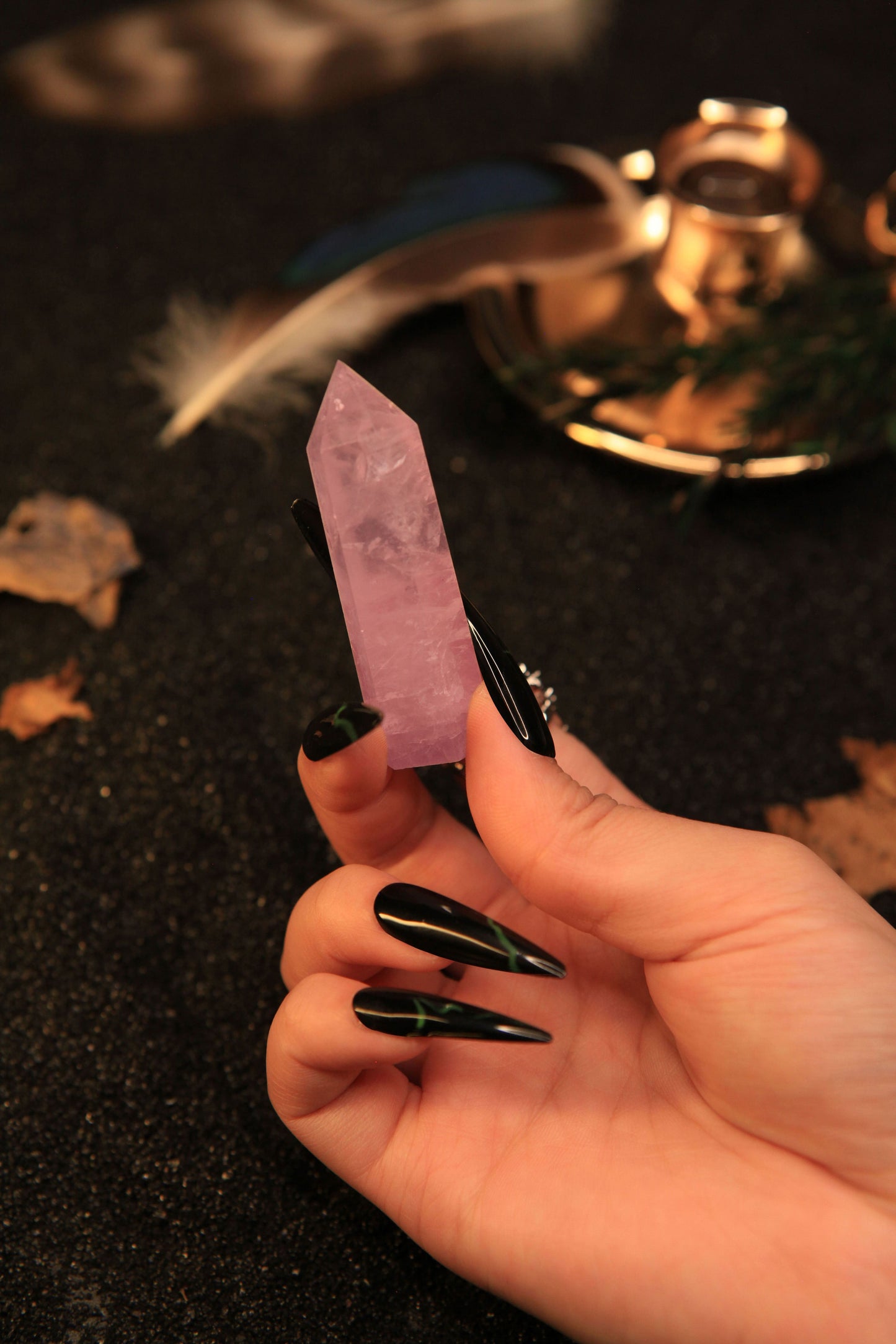 Mystical Pink Quartz Tower for Love, Healing & Magickal Harmony