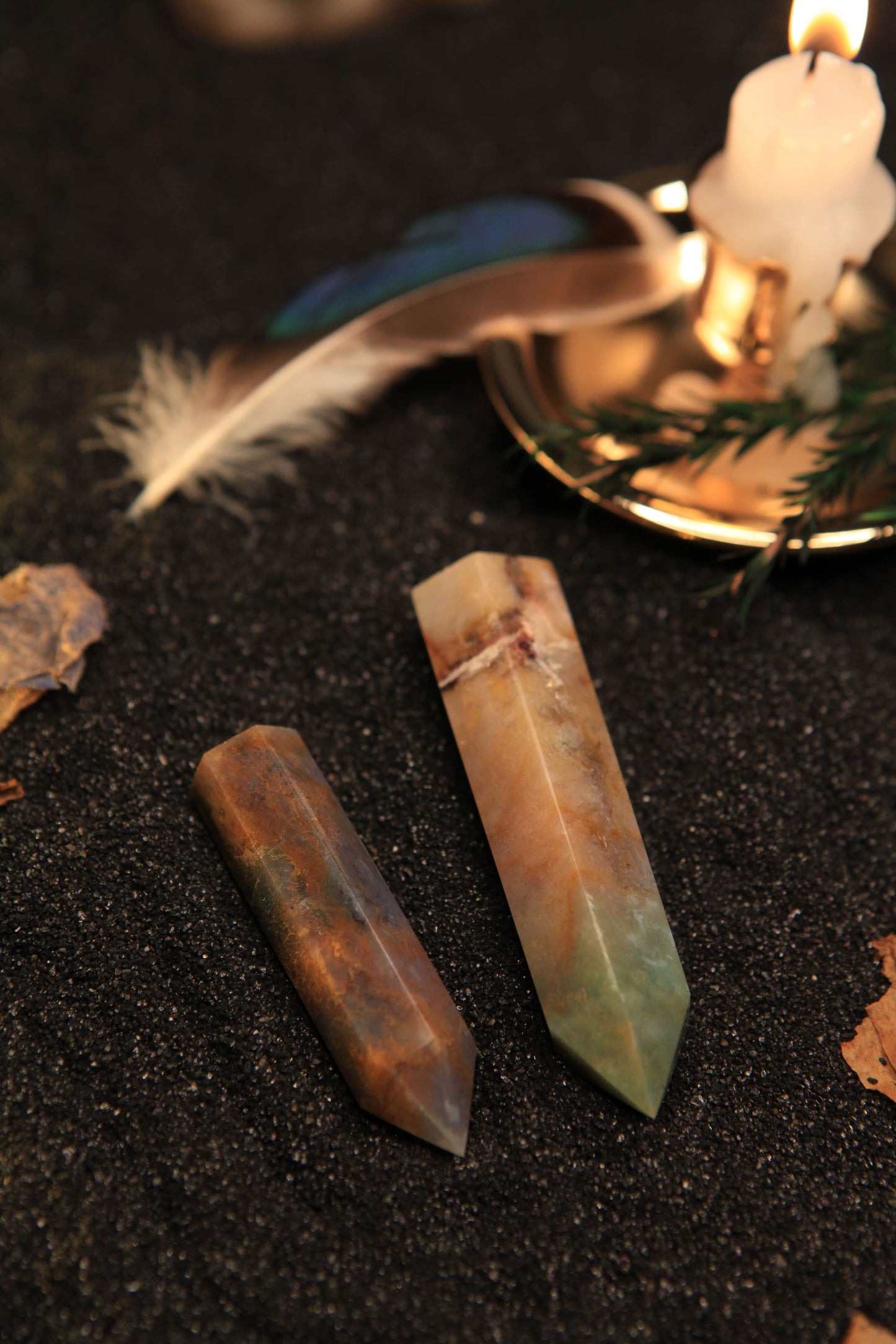 Sacred Ocean Jasper Tower for Joy & Emotional Flow