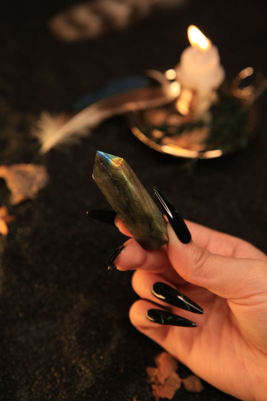 Iridescent Labradorite Tower for Intuition & Mystical Transformation