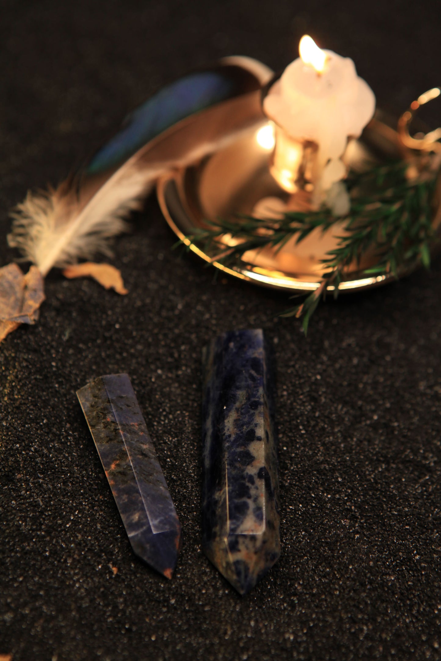 Celestial Sodalite Tower for Insight & Cosmic Harmony