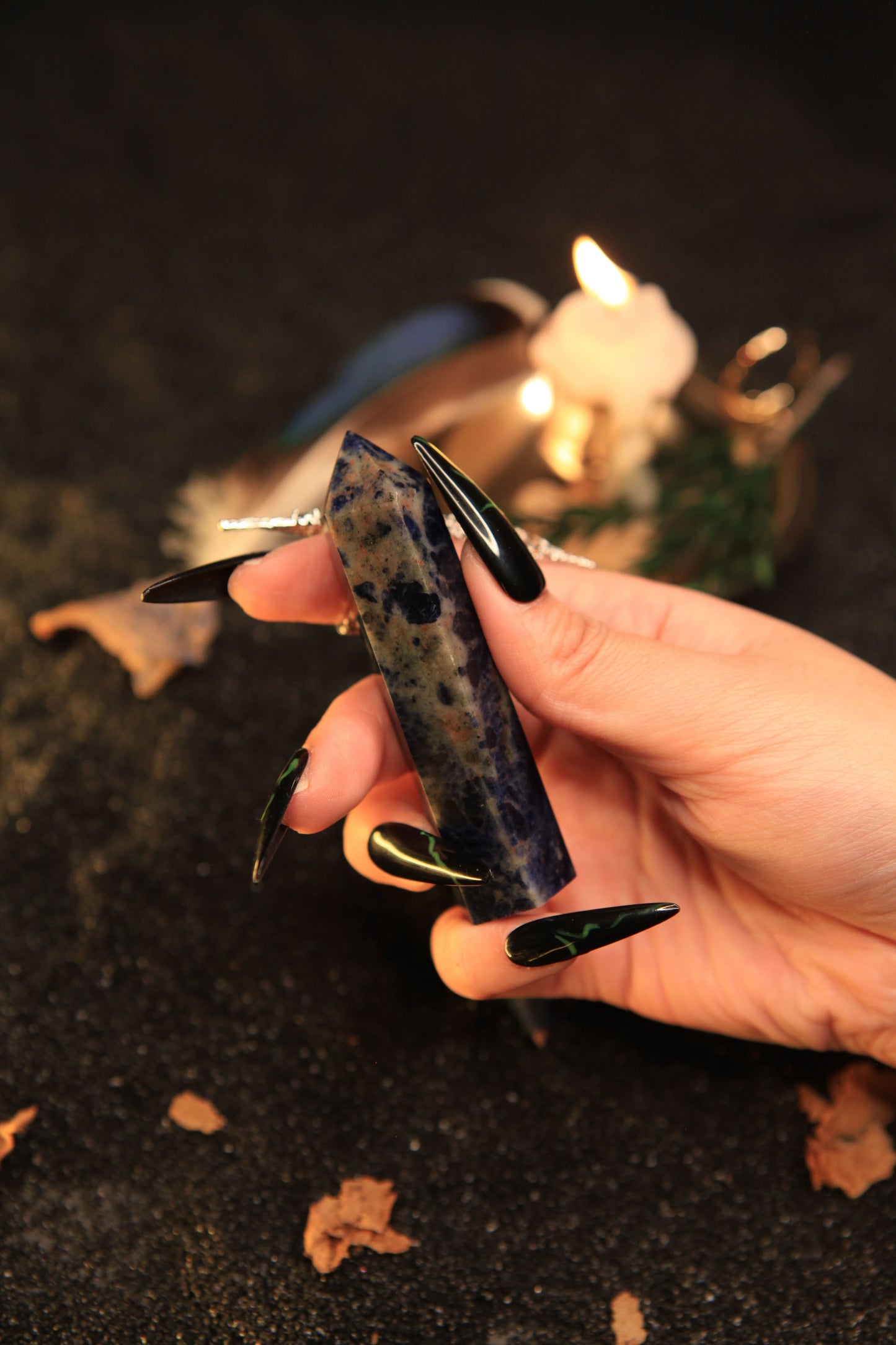 Celestial Sodalite Tower for Insight & Cosmic Harmony