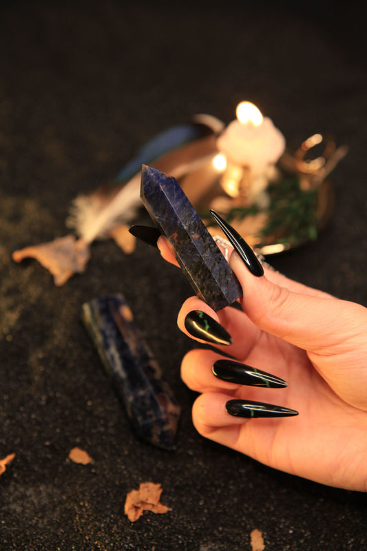 Celestial Sodalite Tower for Insight & Cosmic Harmony