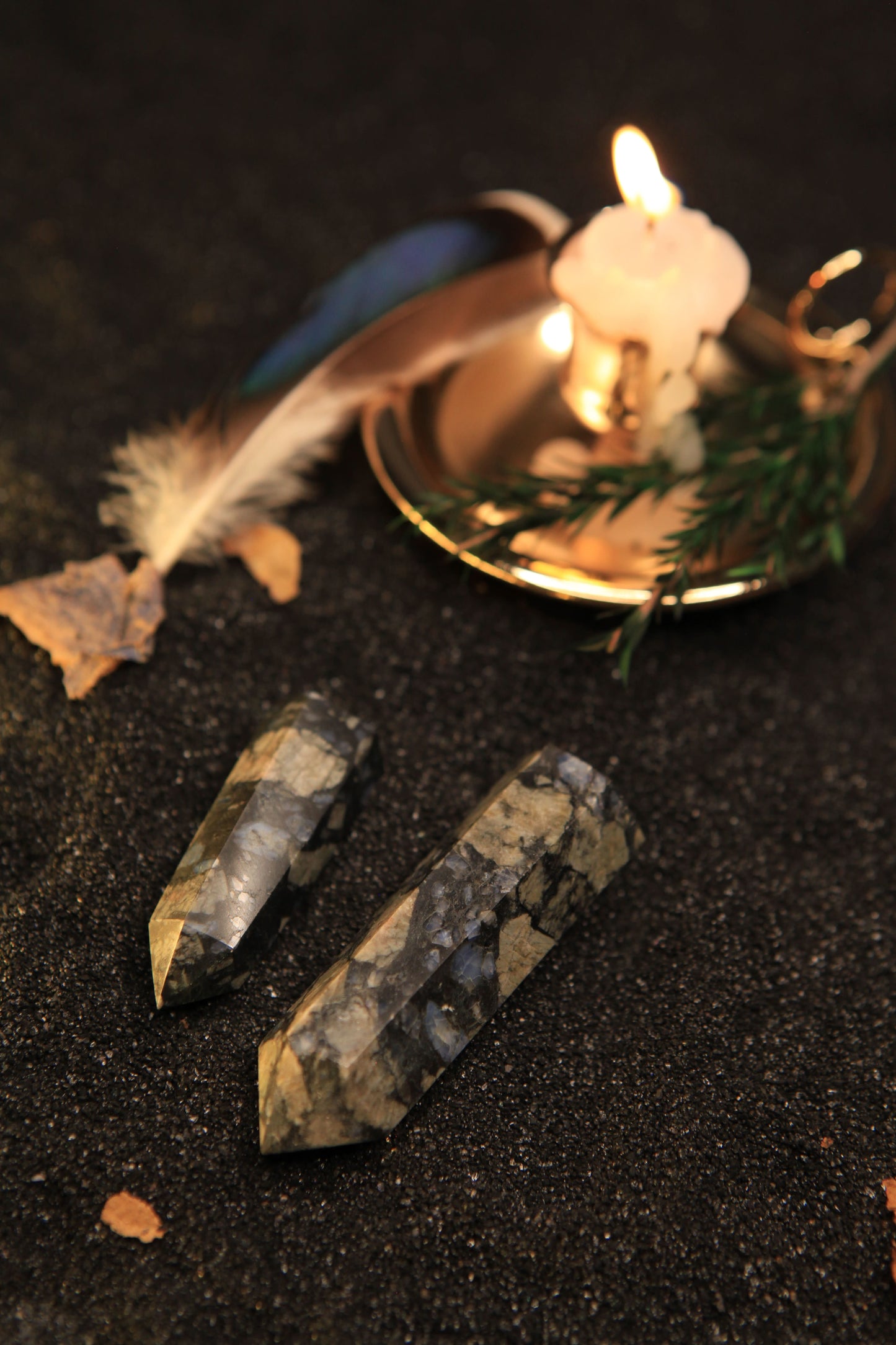 Luminous Blue Calcite Tower for Serenity & Psychic Clarity