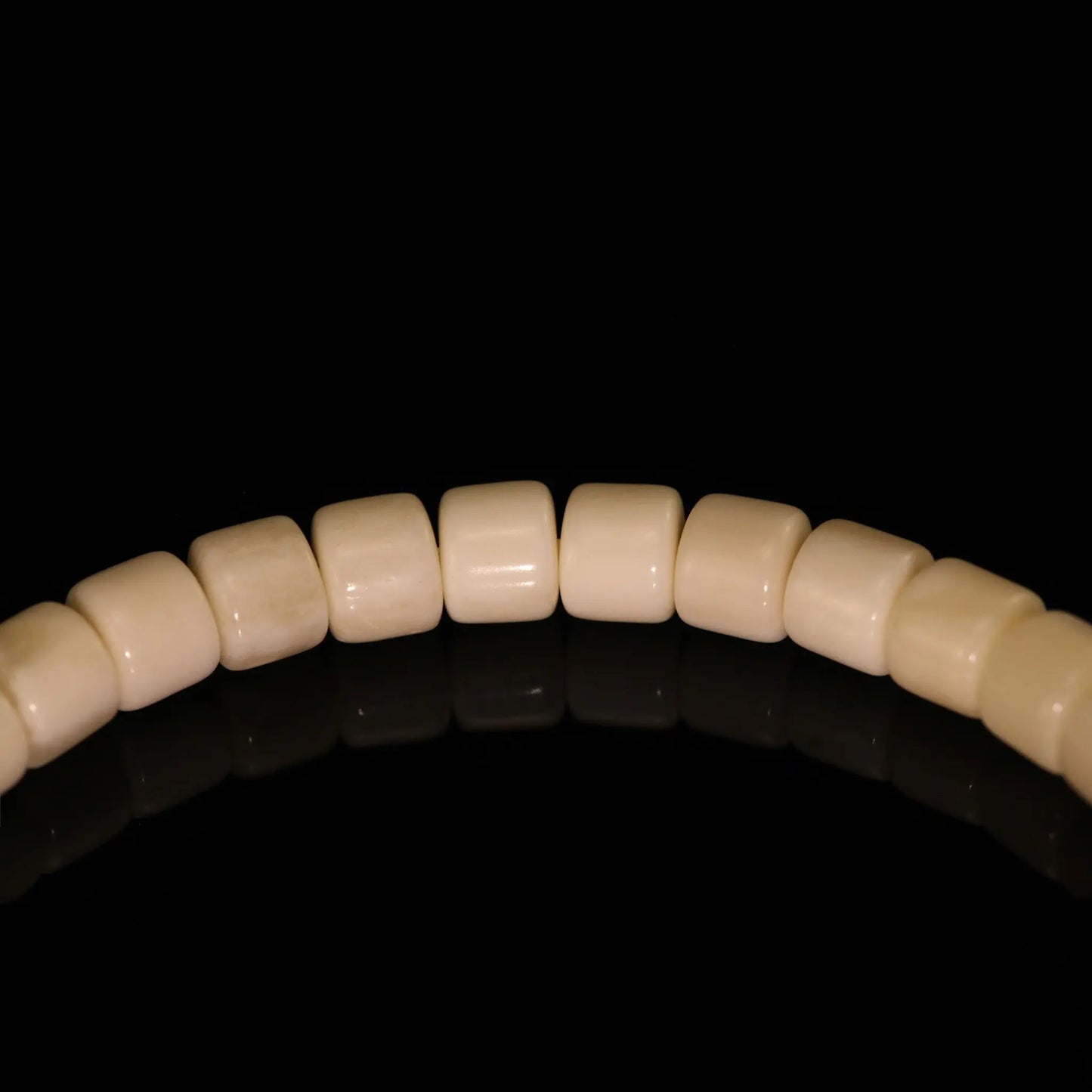Camel Bone and Barrel Beads Bracelet