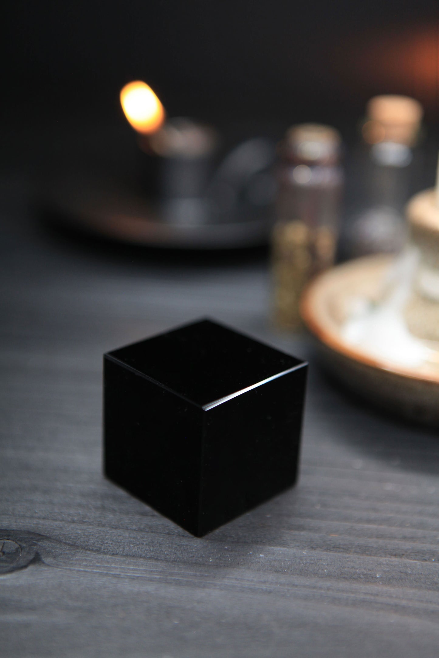 Obsidian Cube for Protection & Magick