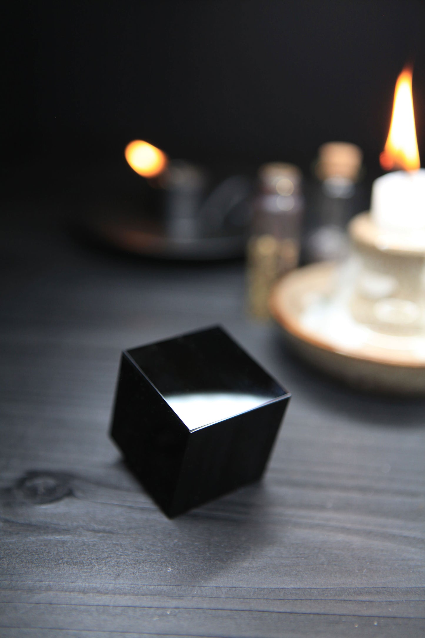 Obsidian Cube for Protection & Magick