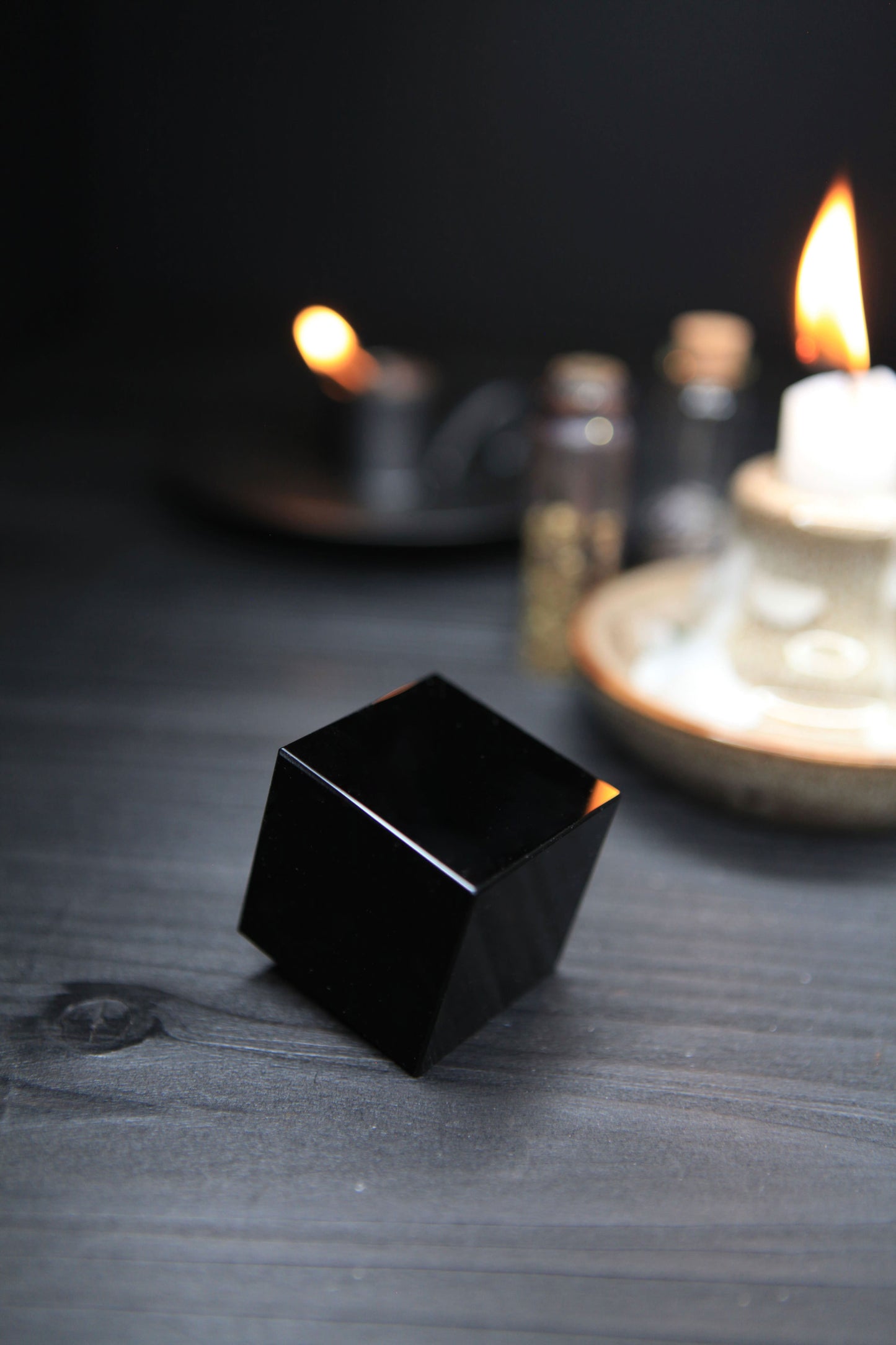 Obsidian Cube for Protection & Magick