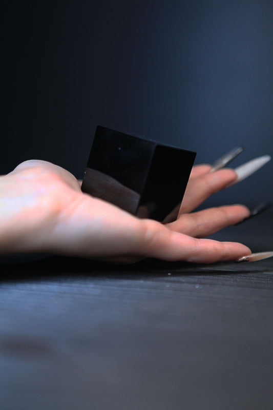 Obsidian Cube for Protection & Magick