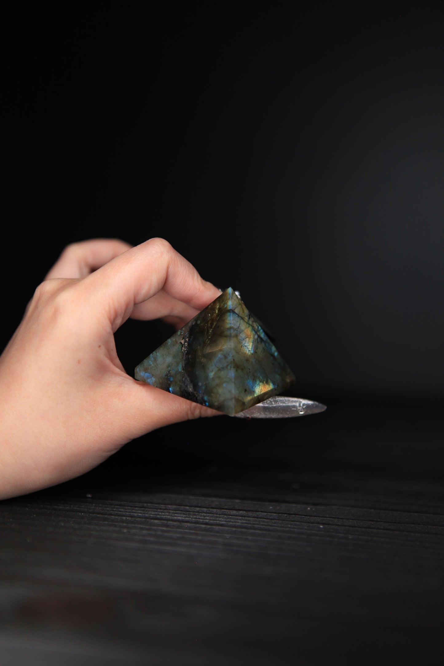 Labradorite Pyramid for Intuition & Mystery