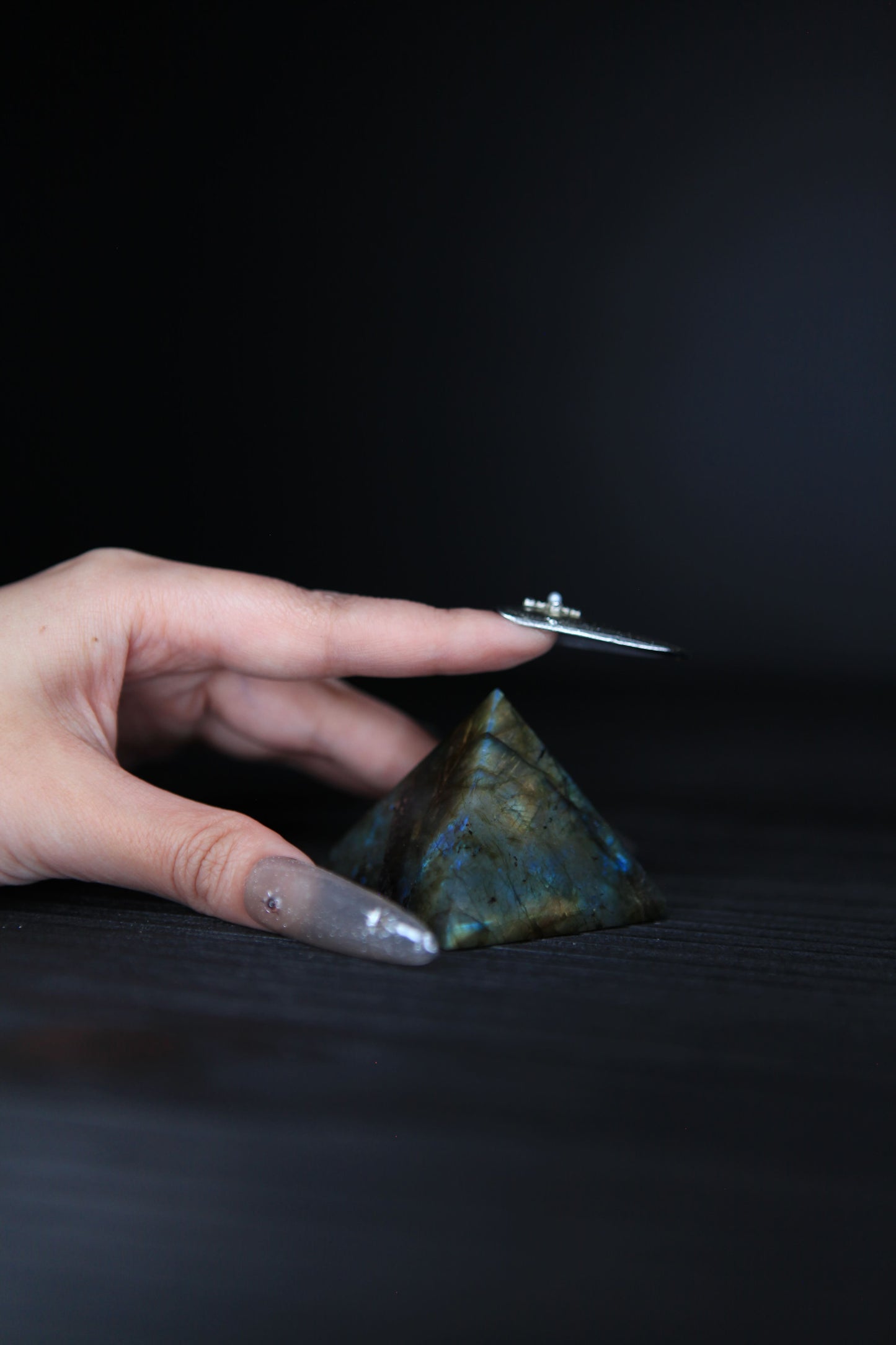 Labradorite Pyramid for Intuition & Mystery