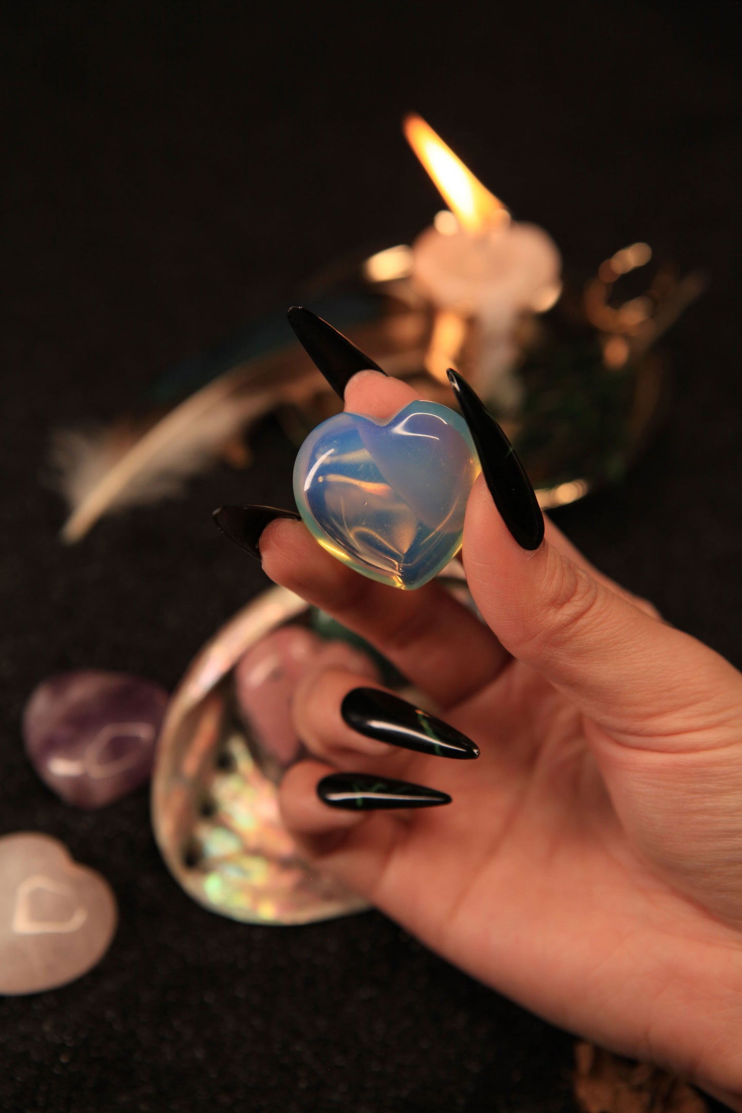 Enchanted Heart-Shaped Crystal for Love, Healing & Radiant Energy