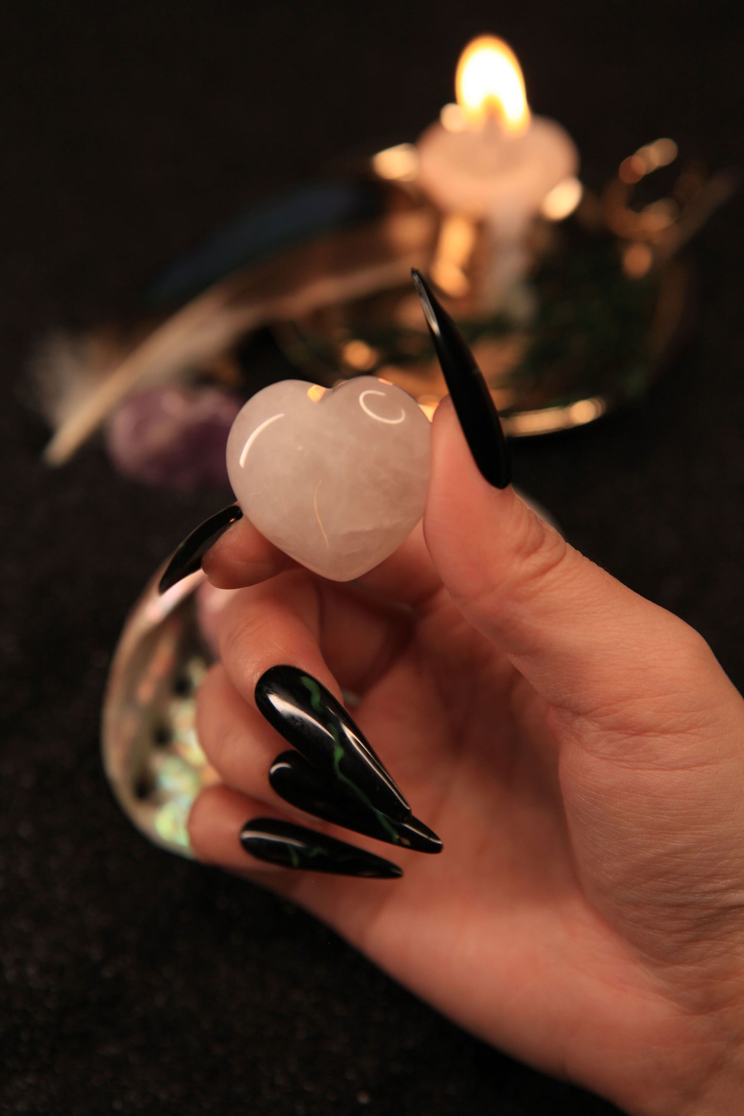 Enchanted Heart-Shaped Crystal for Love, Healing & Radiant Energy