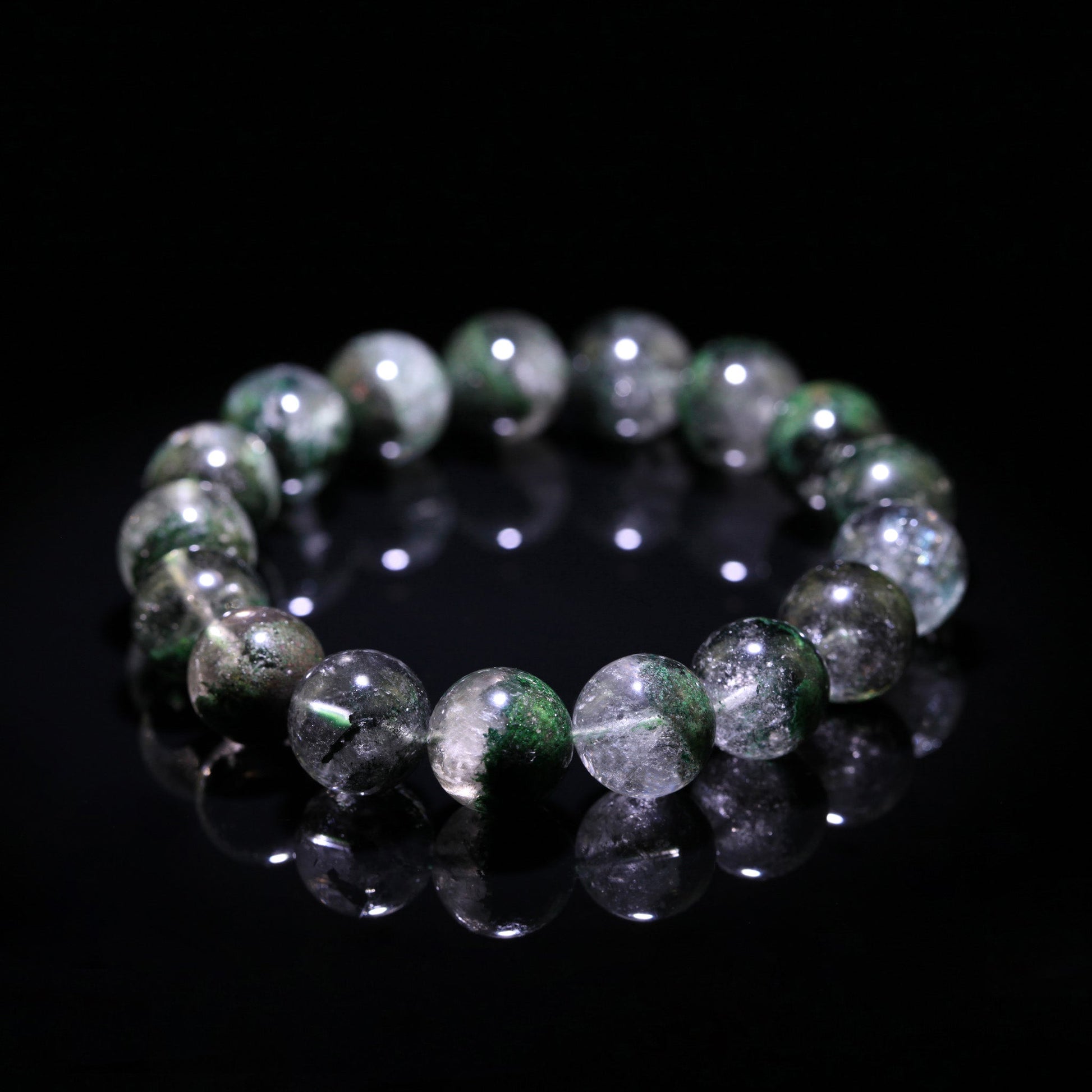 Green Phantom Quartz Wealth Bracelet