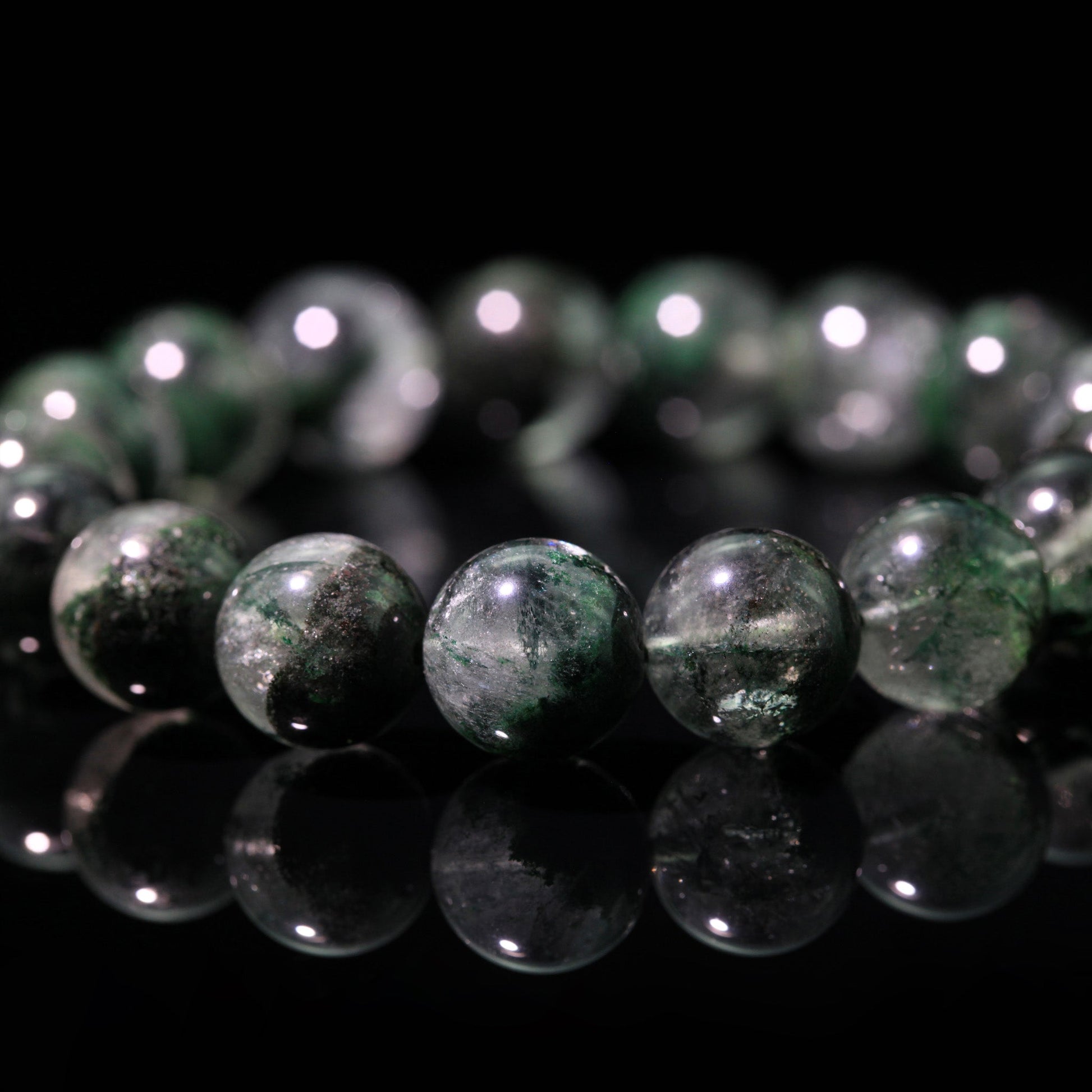 Green Phantom Quartz Wealth Bracelet