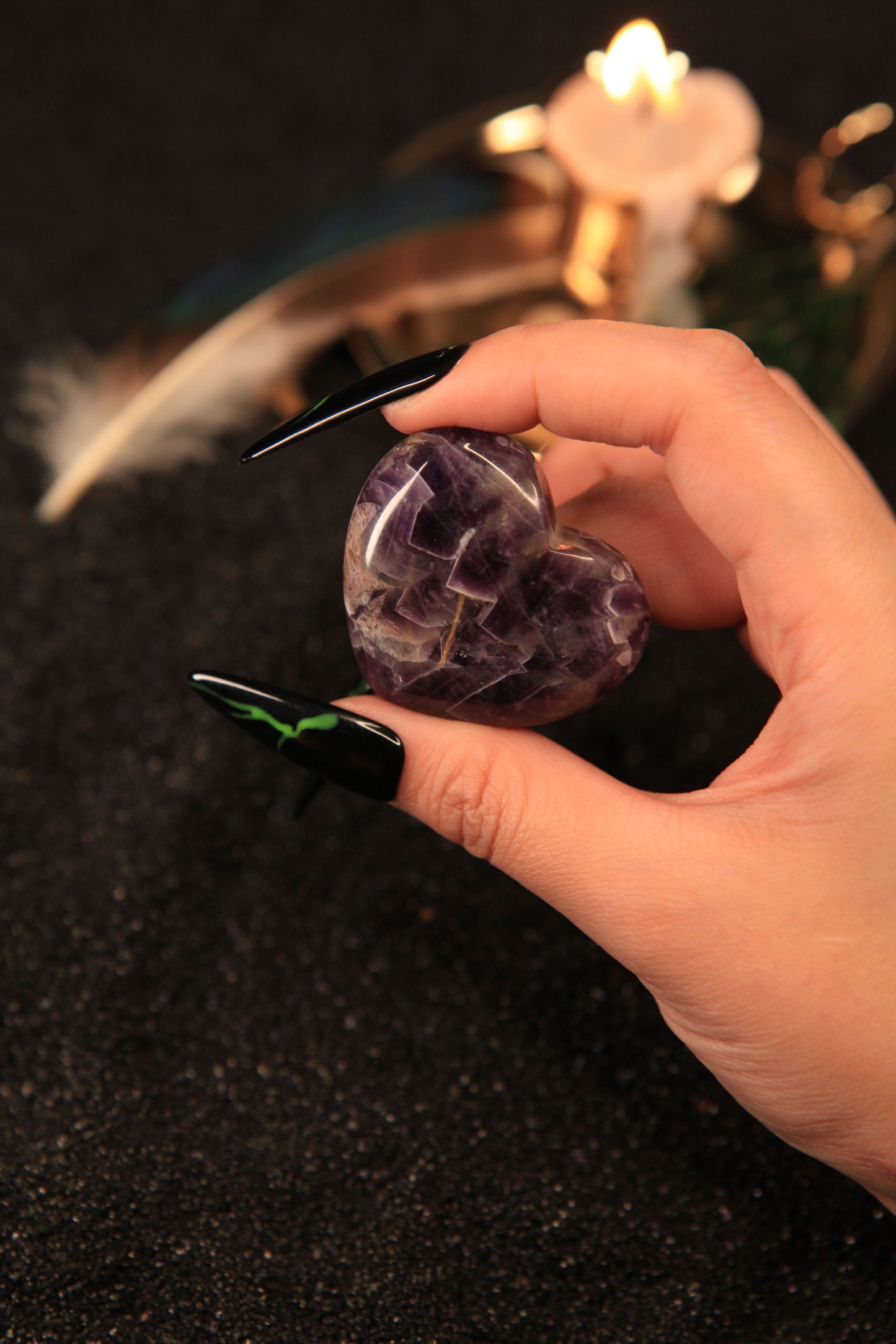 Enchanted Heart-Shaped Crystal for Love, Healing & Radiant Energy