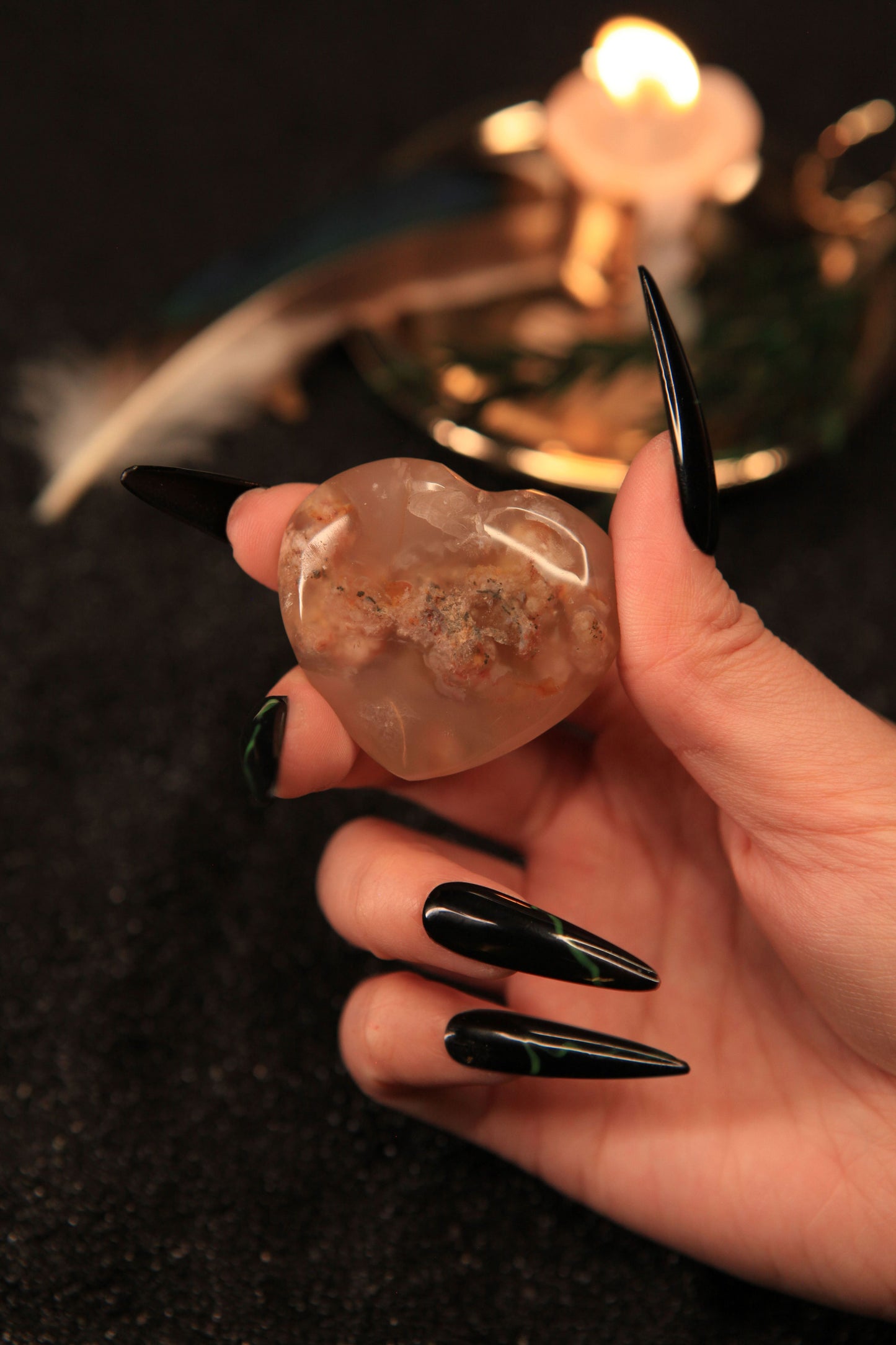 Enchanted Heart-Shaped Crystal for Love, Healing & Radiant Energy