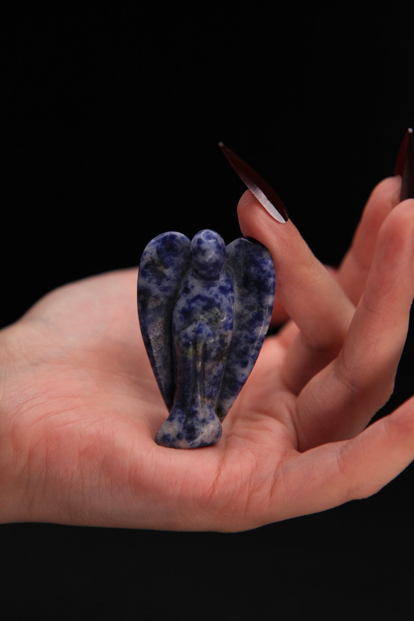 Witch’s Crystal Angel Figurine for Protection & Magickal Guidance