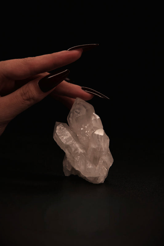 Witch’s Radiant Clear Quartz Cluster for Purification & Magickal Amplification