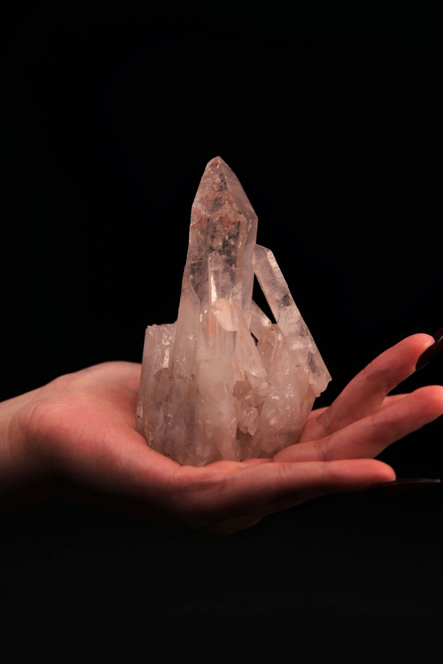 Witch’s Radiant Clear Quartz Cluster for Purification & Magickal Amplification