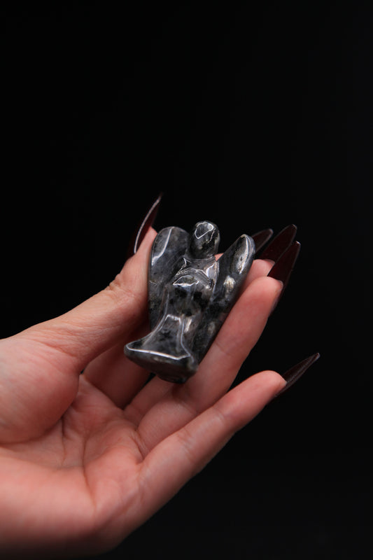 Witch’s Crystal Angel Figurine for Protection & Magickal Guidance