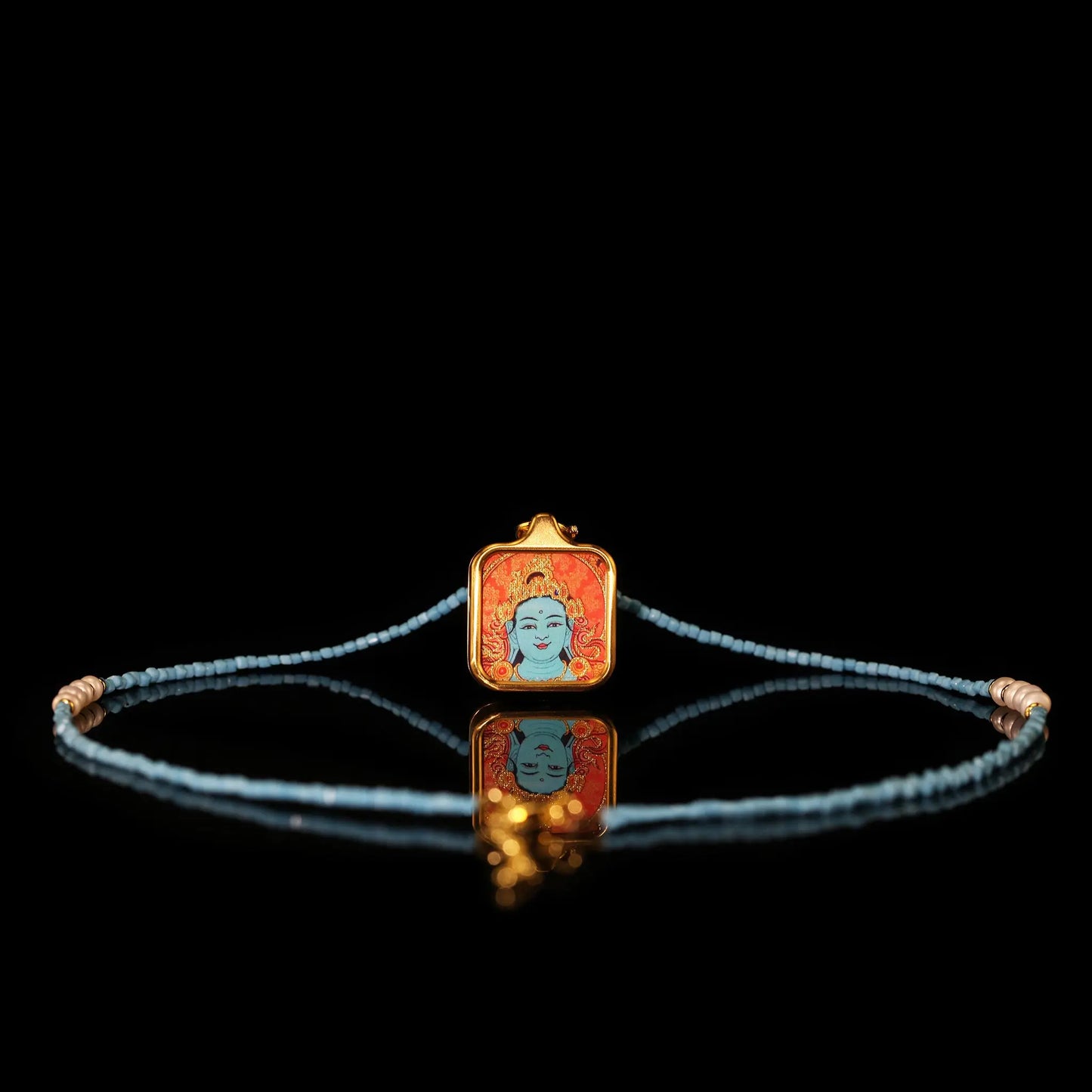 Tibetan Bodhisattva Tara Thangka Pendant
