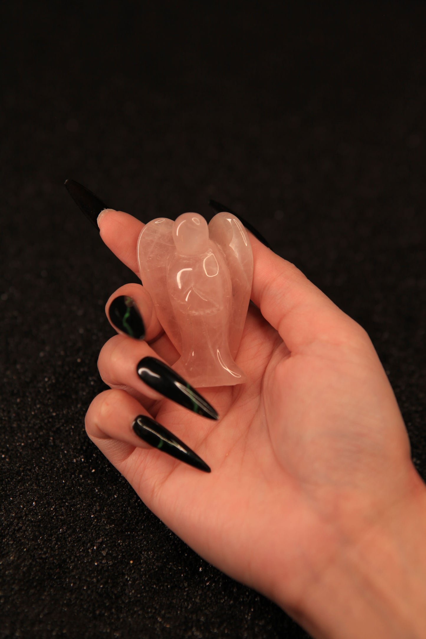 Witch’s Crystal Angel Figurine for Protection & Magickal Guidance