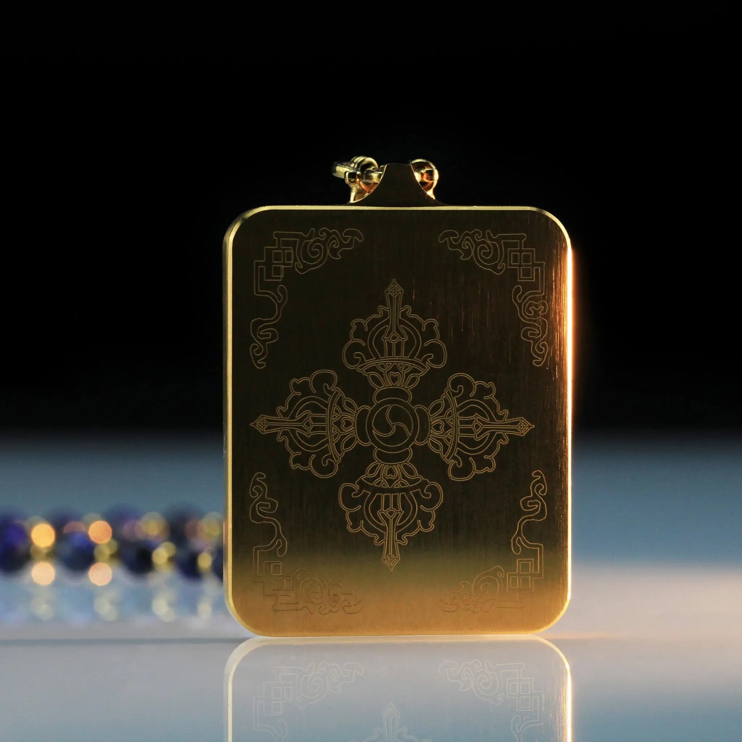 Hand-painted Bhaisajyaguru Pendant Necklace