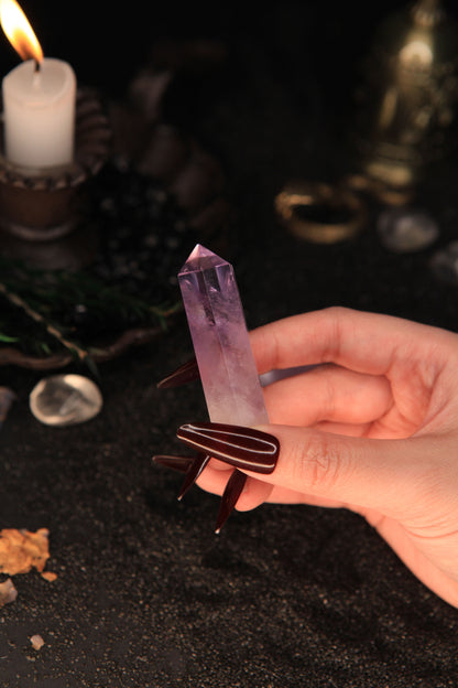 Mystical Brazilian Amethyst Tower for Spiritual Healing & Magickal Energy