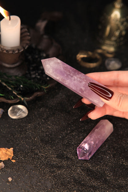 Mystical Brazilian Amethyst Tower for Spiritual Healing & Magickal Energy