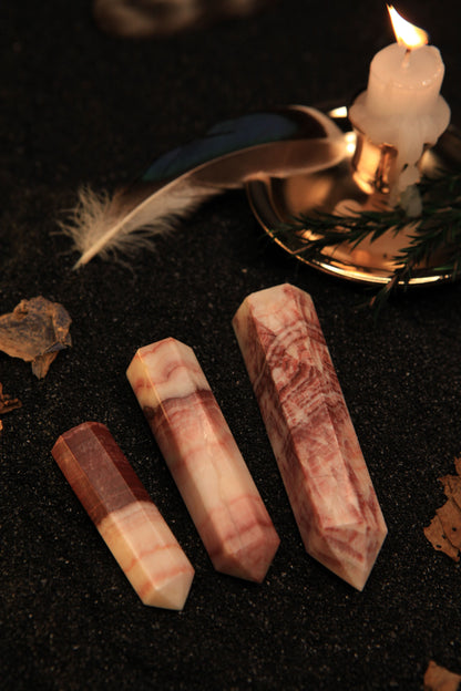 Vibrant Rhodonite Tower for Compassion & Emotional Healing