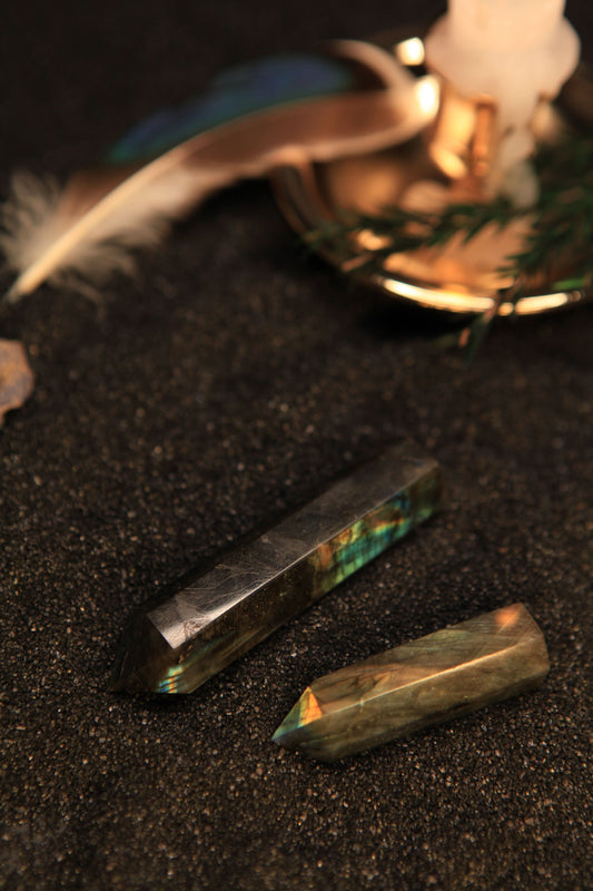 Iridescent Labradorite Tower for Intuition & Mystical Transformation