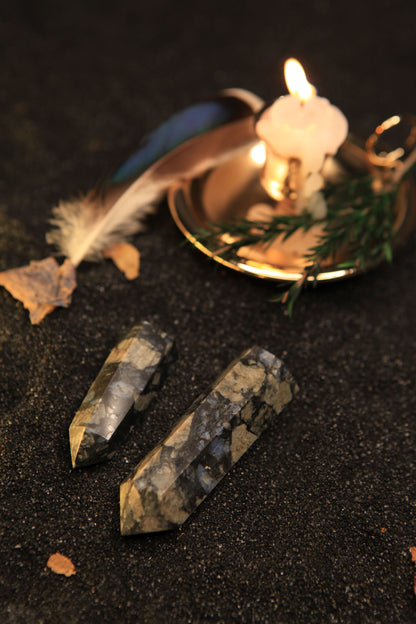 Luminous Blue Calcite Tower for Serenity & Psychic Clarity