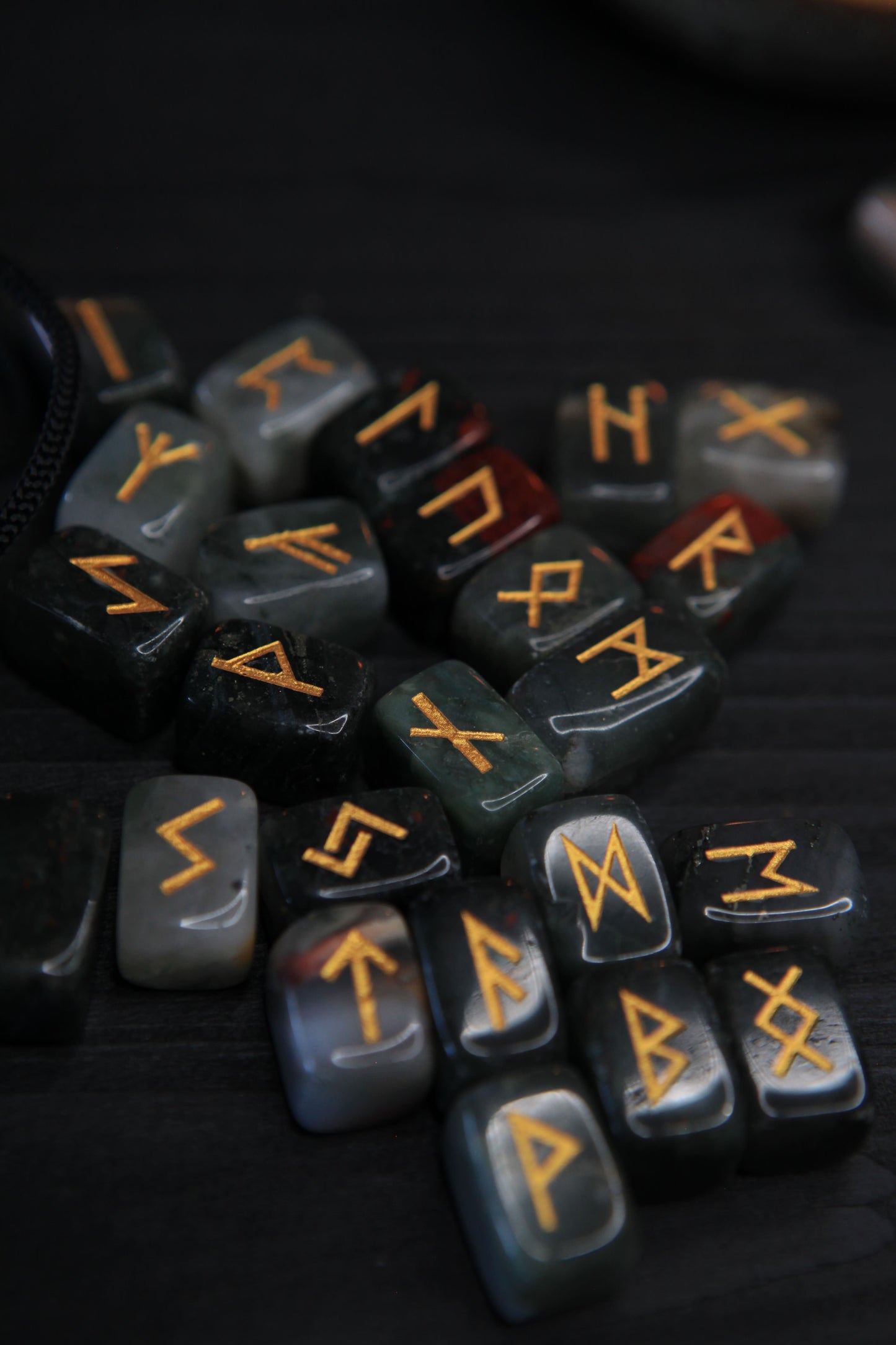 Bloodstone Runes for Courage & Divination