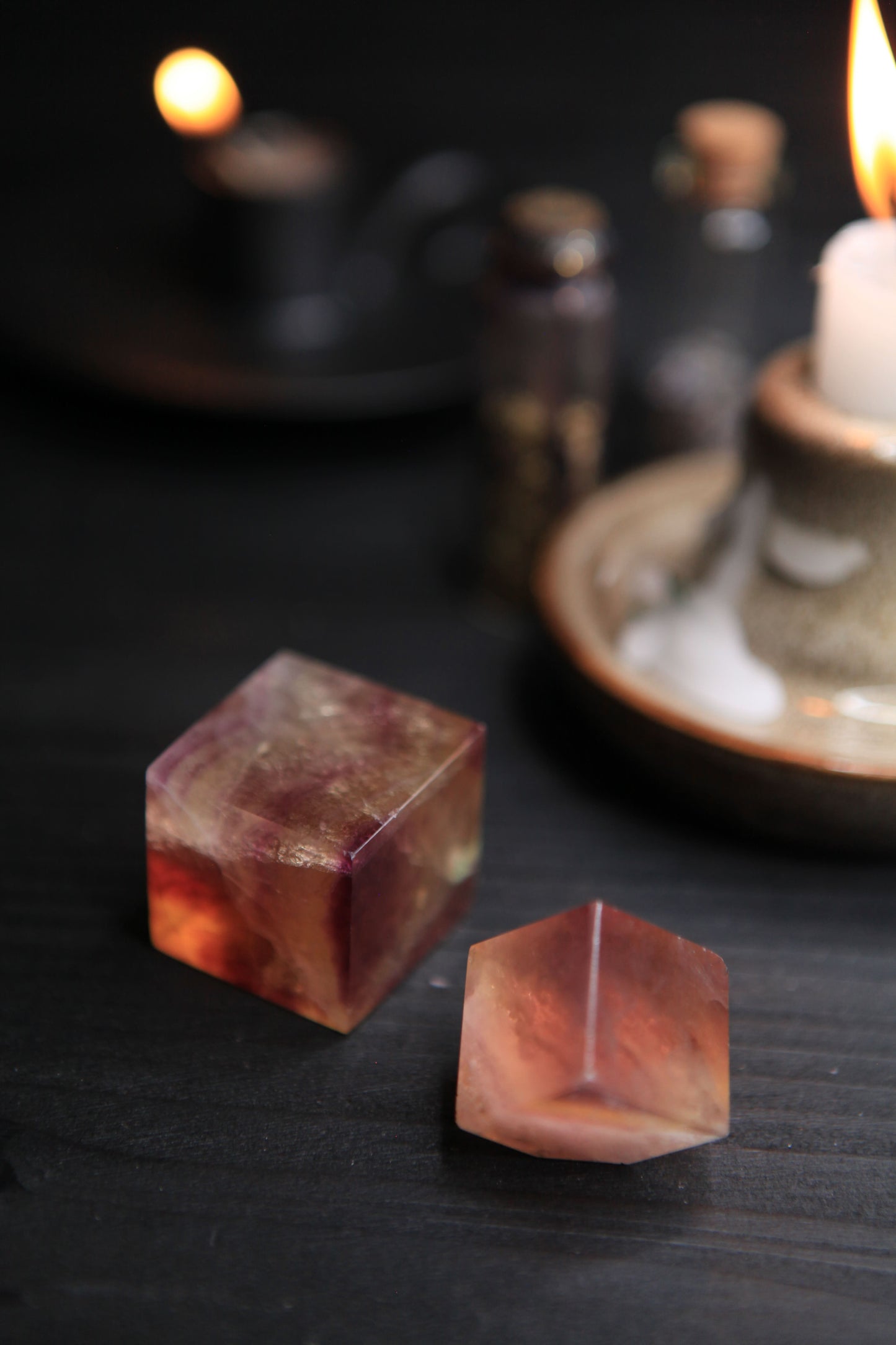 Fluorite Cube for Clarity & Magick