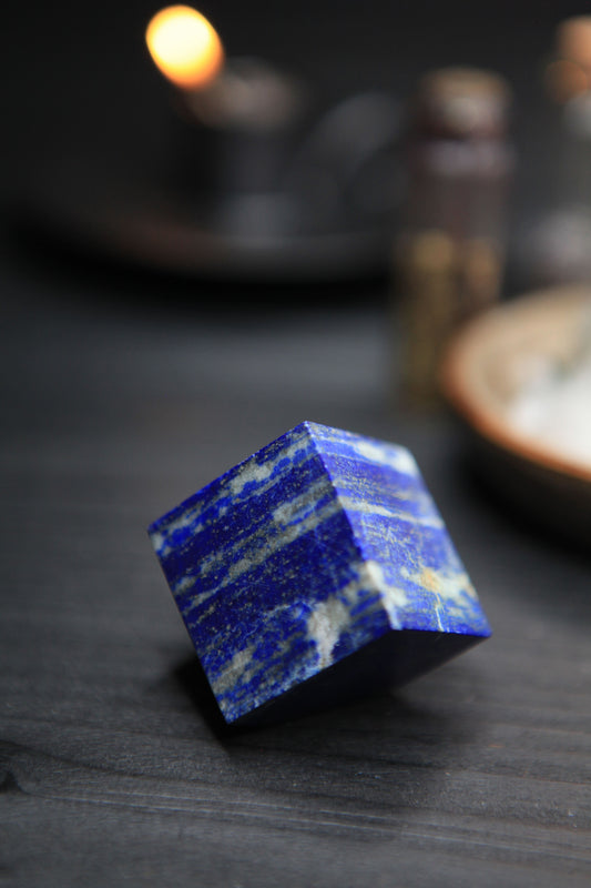 Lapis Lazuli Cube for Wisdom & Magick