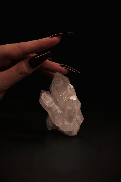 Witch’s Radiant Clear Quartz Cluster for Purification & Magickal Amplification