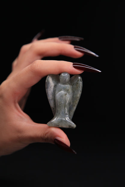 Witch’s Crystal Angel Figurine for Protection & Magickal Guidance